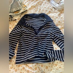 Abercrombie and fitch soft rib crop top - collared